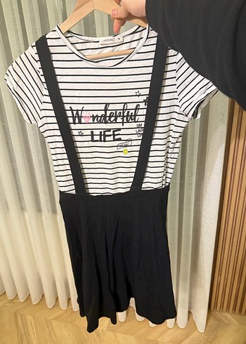 Lcw Siyah Askılı Kemerli Elbise - Görsel 4