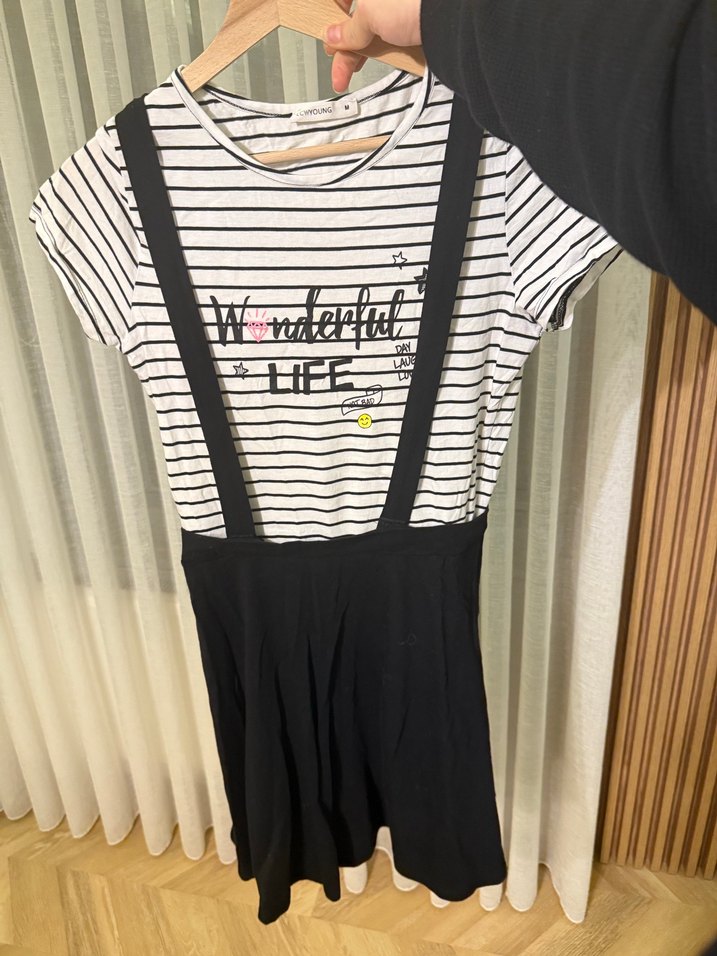 Lcw Siyah Askılı Kemerli Elbise - Görsel 4