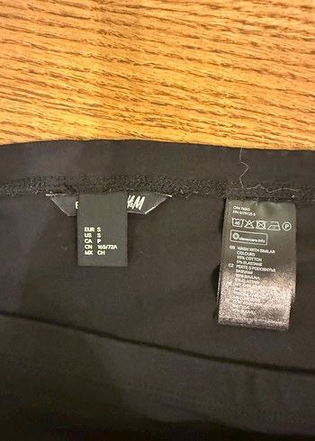 H&M Siyah penye Mini Etek Kadın - Görsel 4