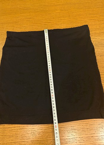 H&M Siyah penye Mini Etek Kadın - Görsel 3