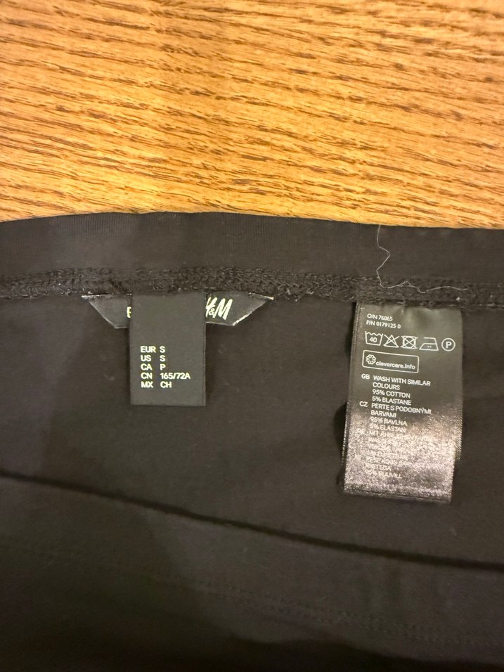 H&M Siyah penye Mini Etek Kadın - Görsel 4