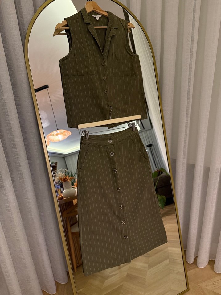 Koton Haki Kolsuz Kadın Takım - Görsel 2