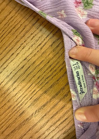 Mor V Yakalı Uzun Bohem Elbise - Görsel 4