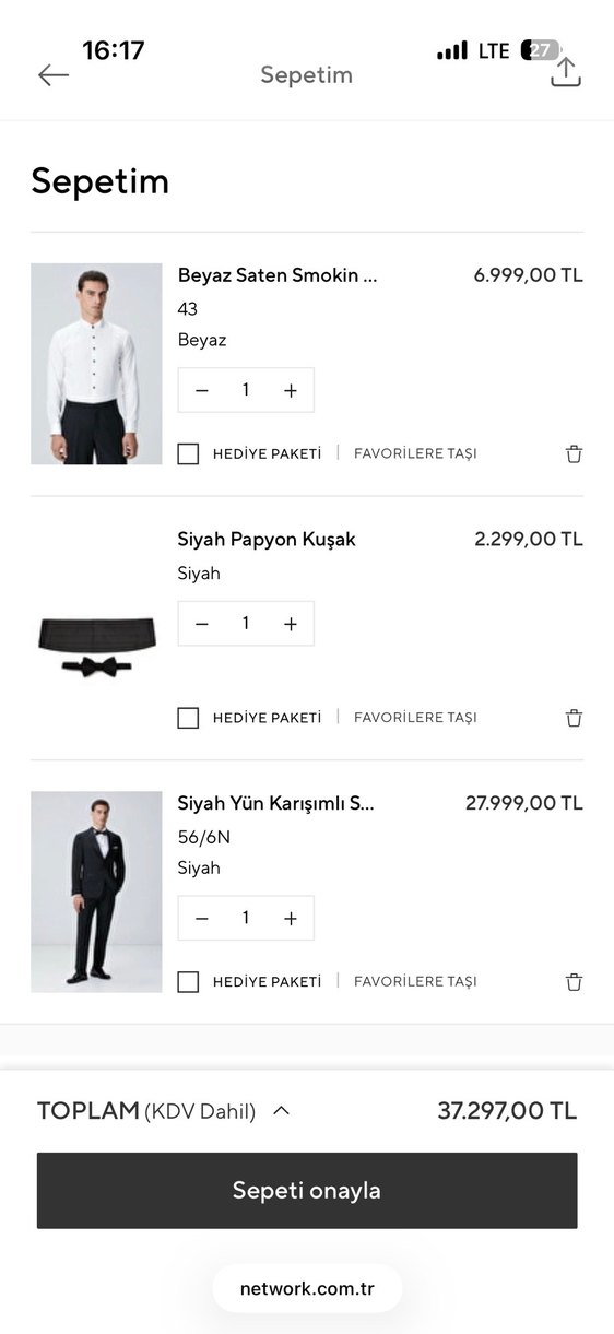 Siyah Yün Karışımlı Smokin Takım Elbise 56 - Görsel 2