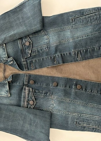 Mavi Düğmeli Mavi Erkek Denim Ceket