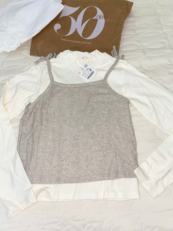 Zara triko üstlü boğazlı body - Görsel 2