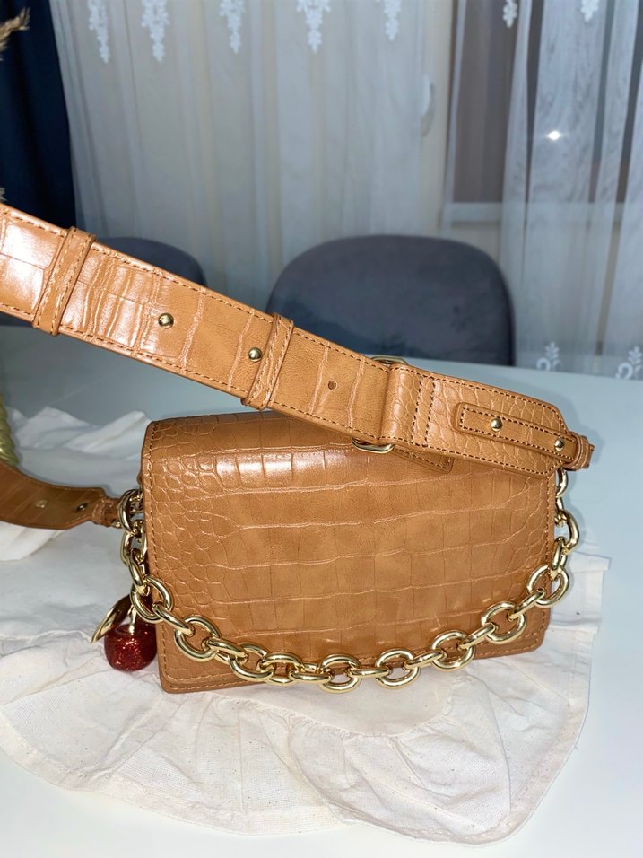 Zincir Detaylı Mango çanta - Görsel 3