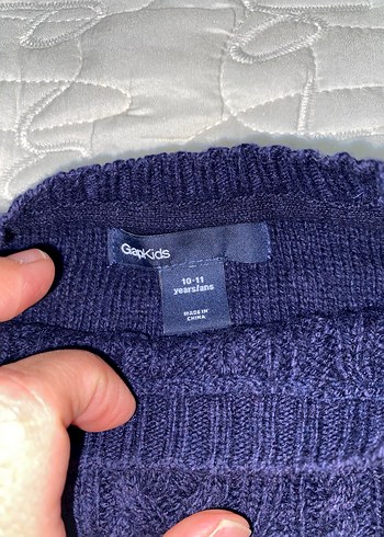 GAP Çocuk Lacivert Yün Kazak - Görsel 2