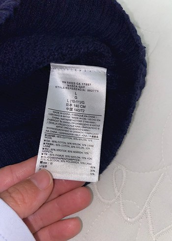 GAP Çocuk Lacivert Yün Kazak - Görsel 5