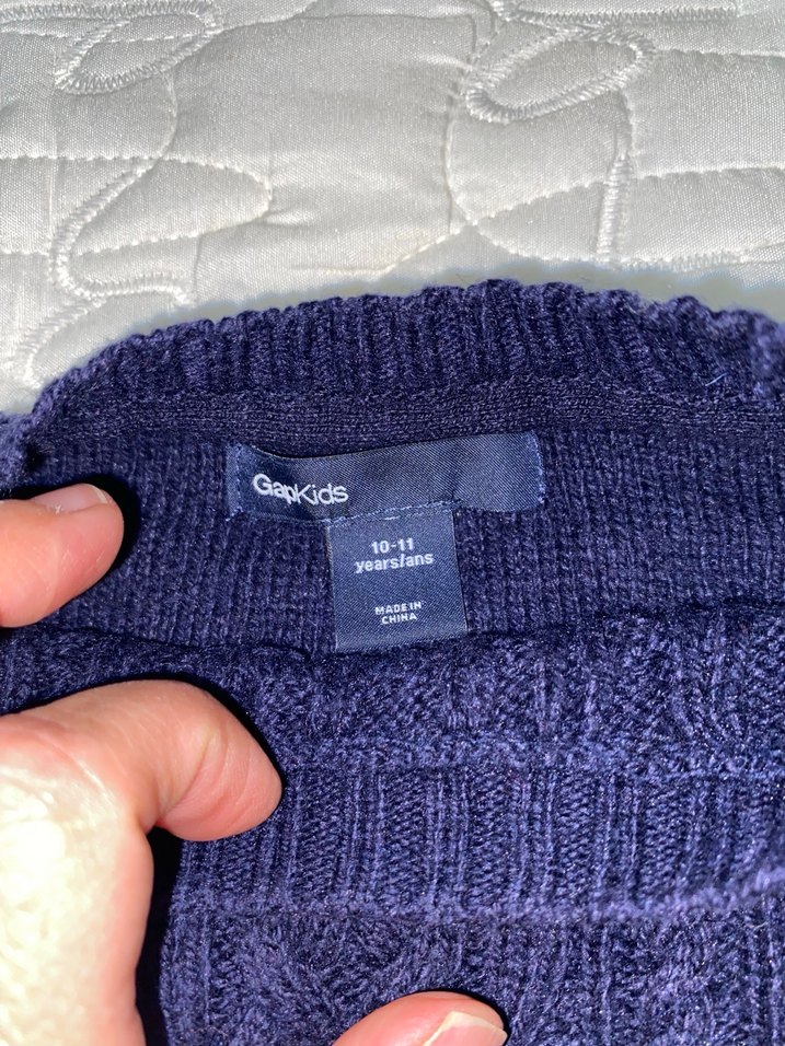 GAP Çocuk Lacivert Yün Kazak - Görsel 2