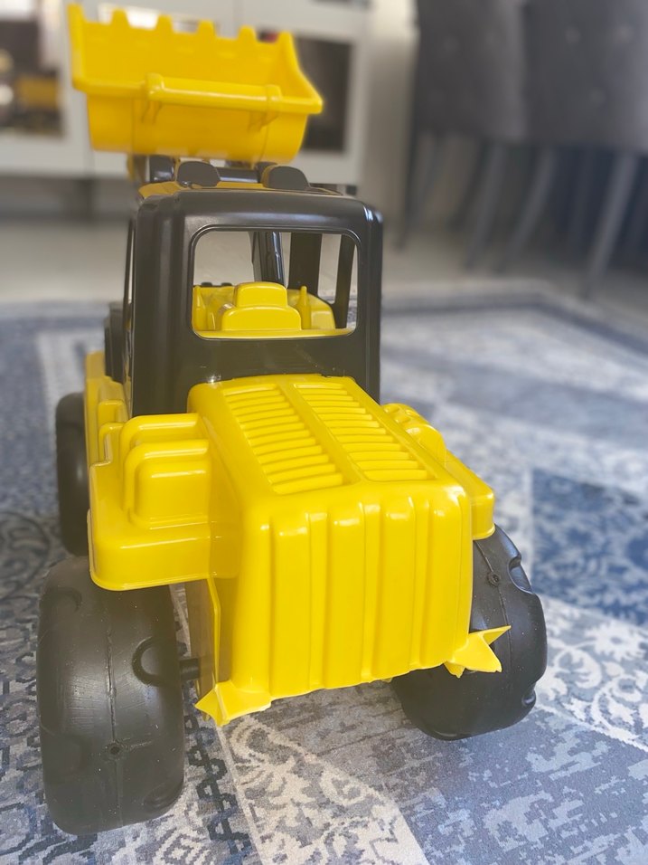 Sarı Renkli Oyuncak Kepçe Araba - Görsel 4