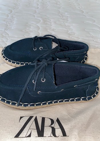 Zara jüt süet denizci ayakkabı - Görsel 4
