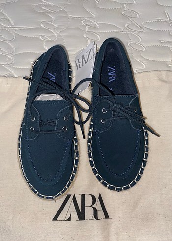Zara jüt süet denizci ayakkabı - Görsel 2