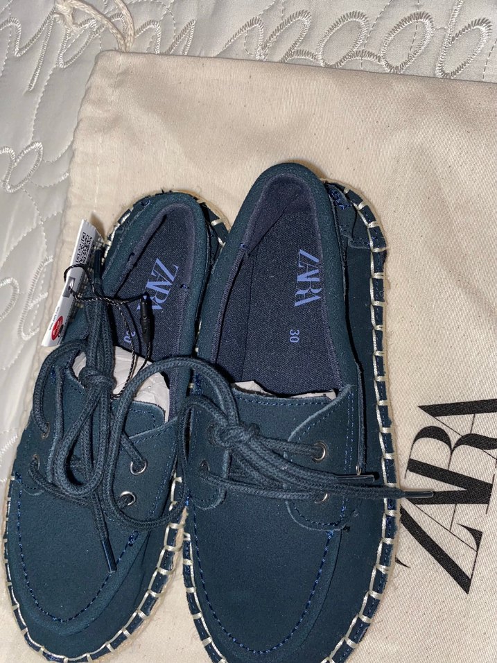 Zara jüt süet denizci ayakkabı - Görsel 5