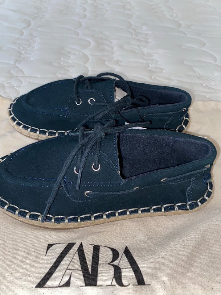 Zara jüt süet denizci ayakkabı - Görsel 4