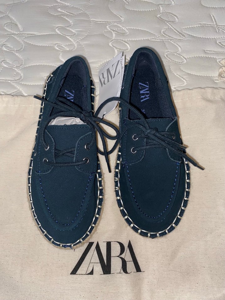 Zara jüt süet denizci ayakkabı - Görsel 2