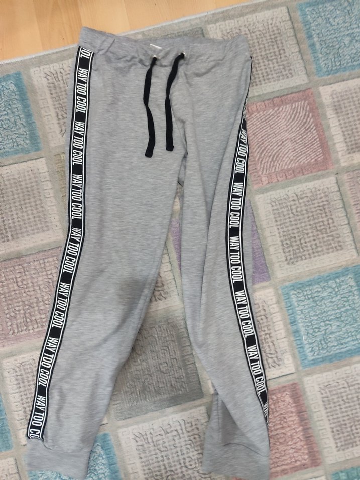 Gri Kadın Loose Fit Sweatpants esofman alt defacto - Görsel 2