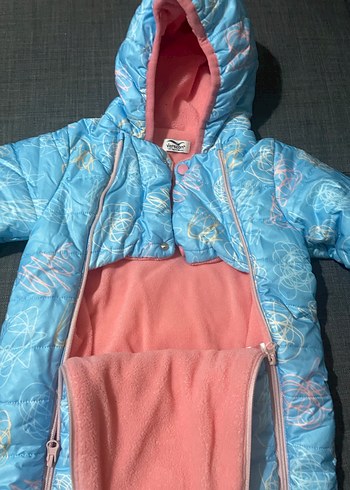 Renkli Desenli Bebek Kız Tulumu - Görsel 2