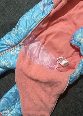 Renkli Desenli Bebek Kız Tulumu - Görsel 5