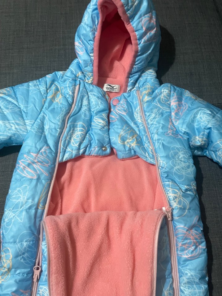 Renkli Desenli Bebek Kız Tulumu - Görsel 2