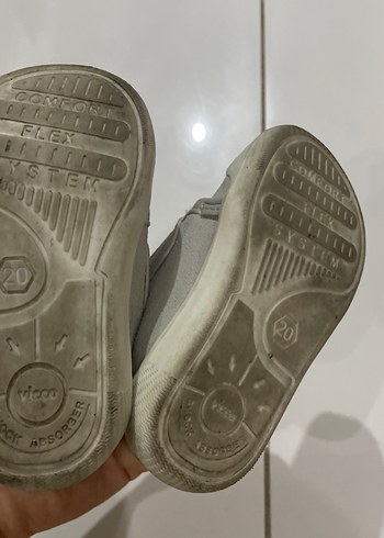 Vicco Erkek Bebek İlk Adım Ayakkabısı Cırtlı Beyaz