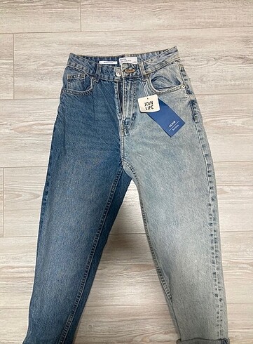 32 Beden Bershka Çift Renkli Jean