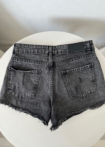 m Beden gri Renk Gri Oversize Grunge Punk Jean Şort