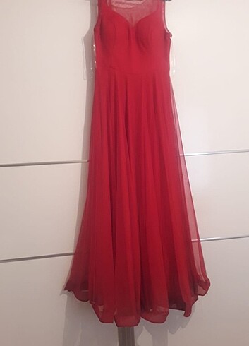 Kırmızı Abiye  - Görsel 9