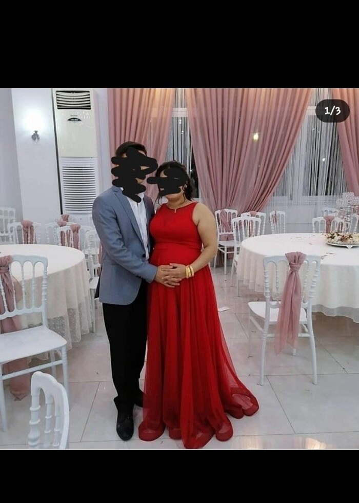 Kırmızı Abiye  - Görsel 3