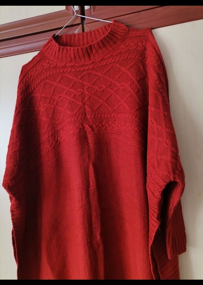 Tesettür panço #panço #kazak taba rengi - Görsel 2