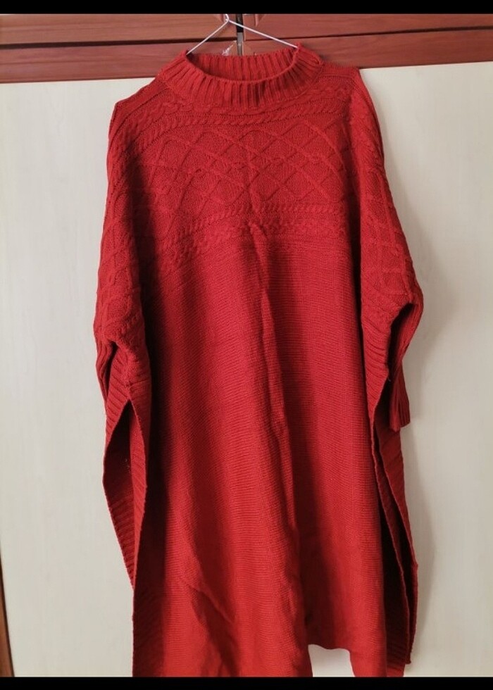 Tesettür panço #panço #kazak taba rengi - Görsel 3