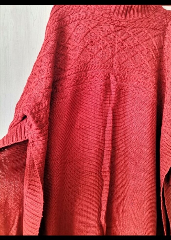 Tesettür panço #panço #kazak taba rengi - Görsel 4