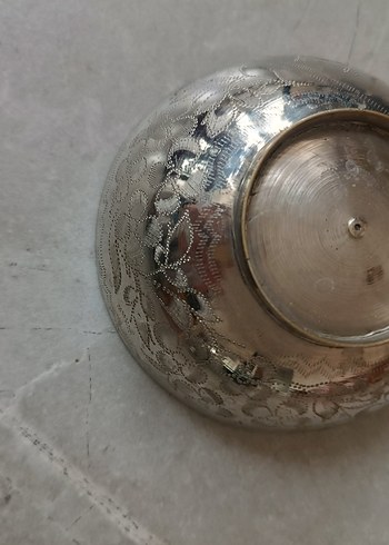 Parlak Bej İşlemeli Geleneksel Tabak - Görsel 2