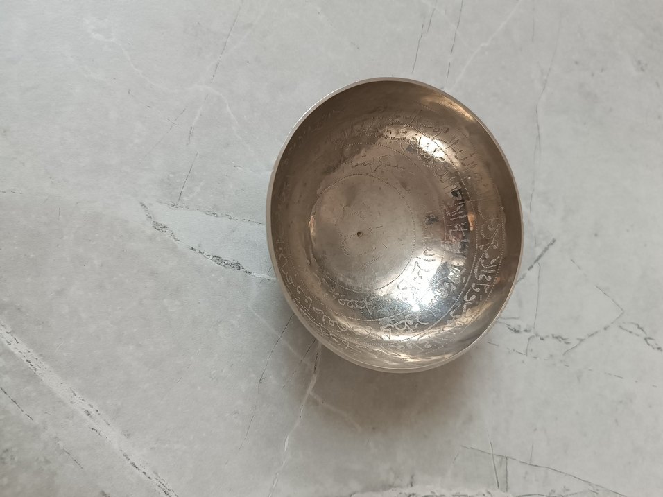 Parlak Bej İşlemeli Geleneksel Tabak - Görsel 3