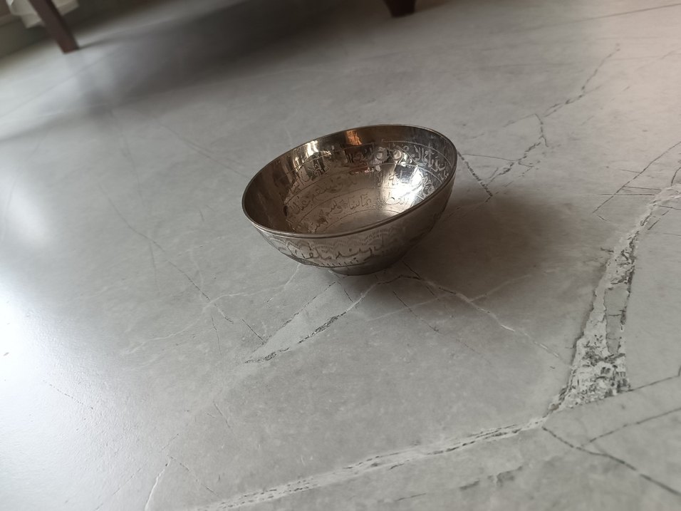 Parlak Bej İşlemeli Geleneksel Tabak - Görsel 4