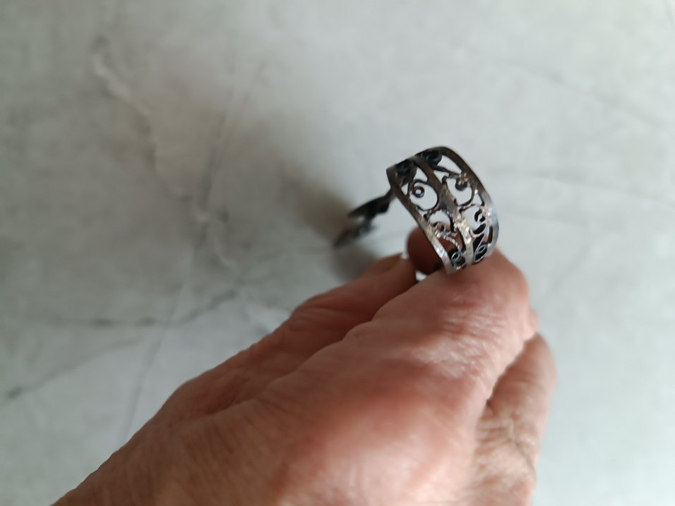 Antika Gümüş Şeker Maşası - Görsel 3