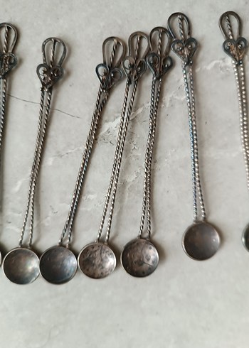 Antika Gümüş Kaşık Seti - Görsel 2