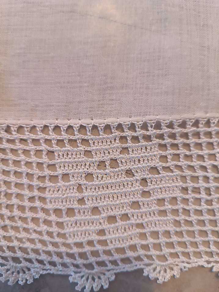 Dantel Kenarlı Beyaz Kumaş Seti - Görsel 4