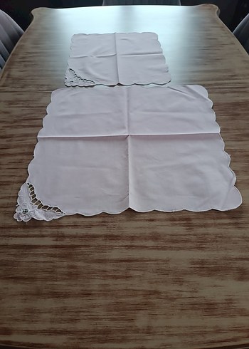 Vintage Nakışlı Pembe Örtüler - Görsel 5