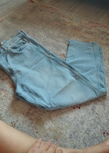 Wrangler Mavi Bol Kesim Kot Pantolon