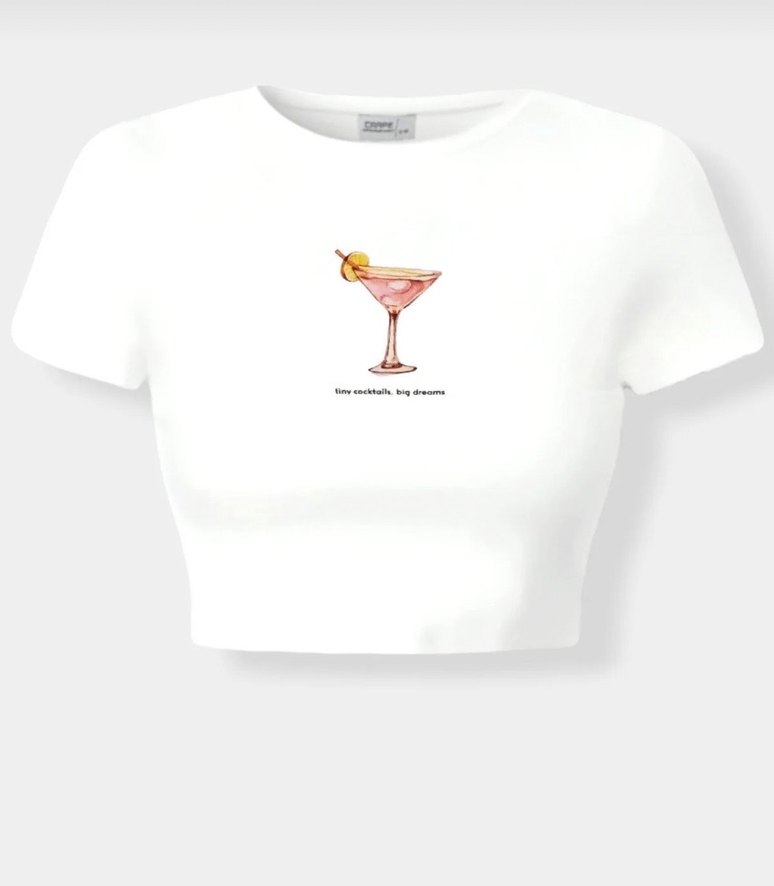 Beyaz V Yaka Crop Top - Görsel 3