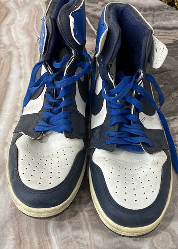 Mavi Siyah Spor Ayakkabı Velcro Detaylı - Görsel 2