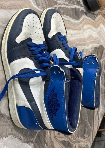 Mavi Siyah Spor Ayakkabı Velcro Detaylı - Görsel 3