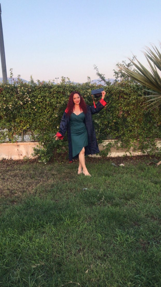 V Yaka Drapeli Turkuaz Midi Elbise - Görsel 3