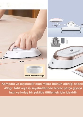 Rowenger Beyaz mini 
Ütü - Görsel 2