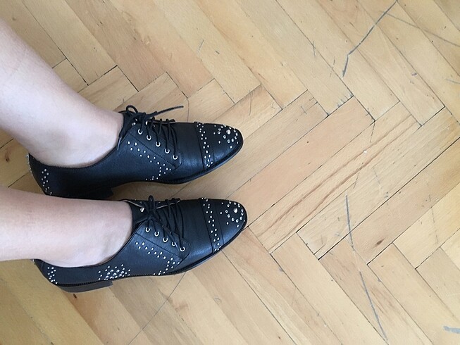 Zara zımbalı ayakkabı - Görsel 10