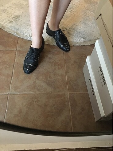 Zara zımbalı ayakkabı - Görsel 8