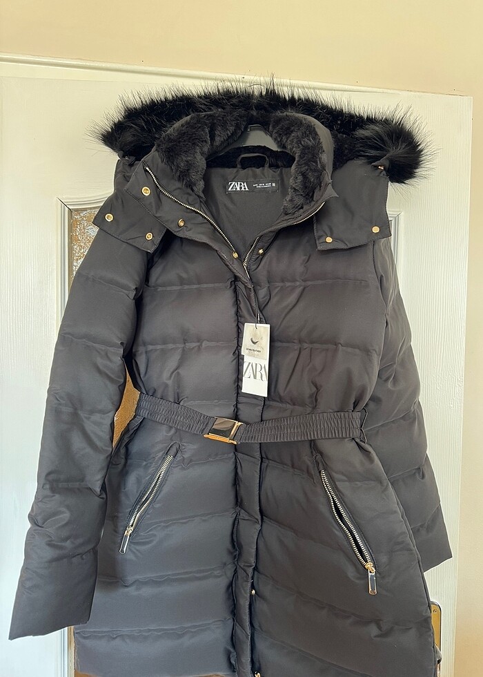 Zara kuş tüyü mont - Görsel 3