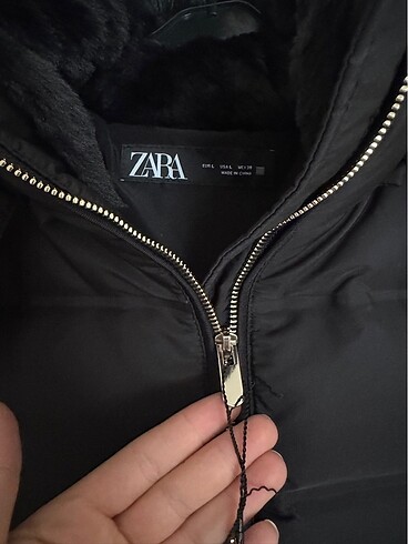 Zara kuş tüyü şişme mont - Görsel 6