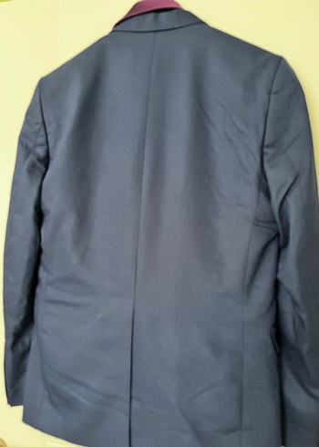 Modern Klasik Erkek yelekli takım elbise Düğmeli, Mor Kravatlı - Görsel 3